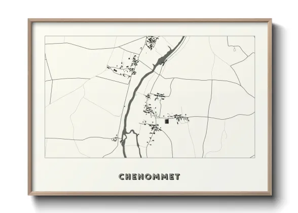 Une affiche de carte sur Chenommet