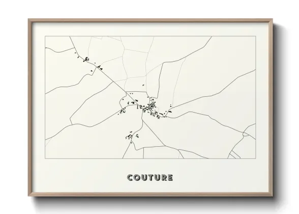 Une affiche de carte sur Couture