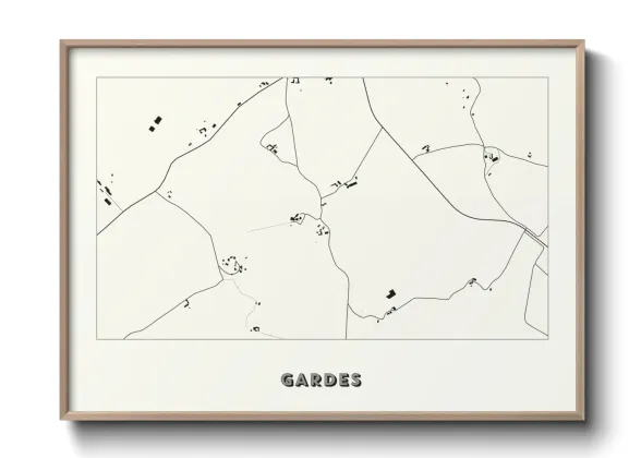 Une affiche de carte sur Gardes