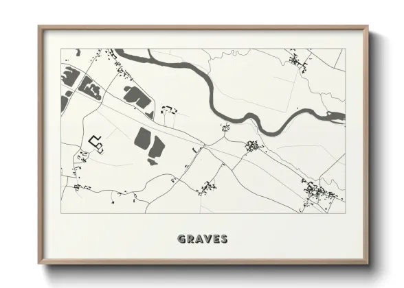 Une affiche de carte sur Graves