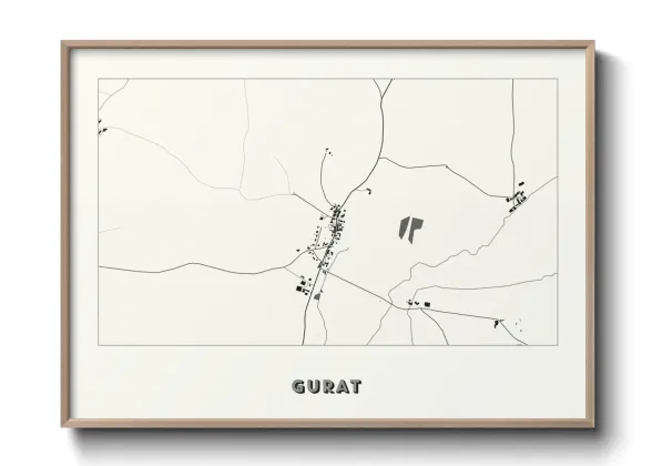Une affiche de carte sur Gurat