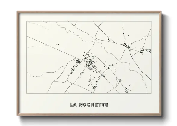 Une affiche de carte sur La Rochette