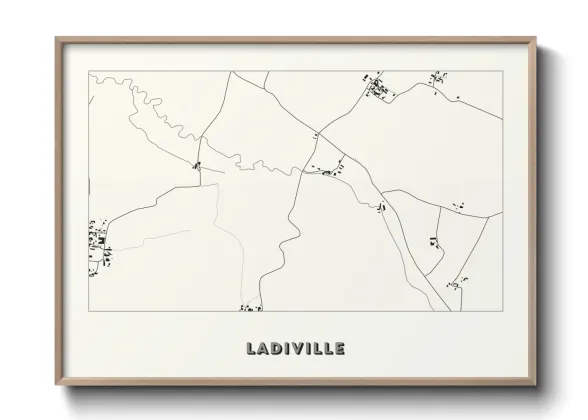 Une affiche de carte sur Ladiville