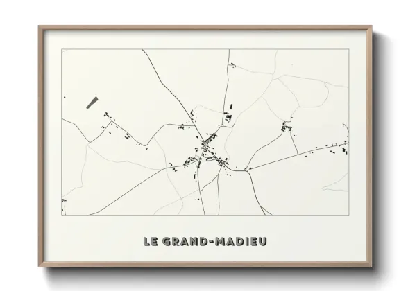 Une affiche de carte sur Le Grand-Madieu