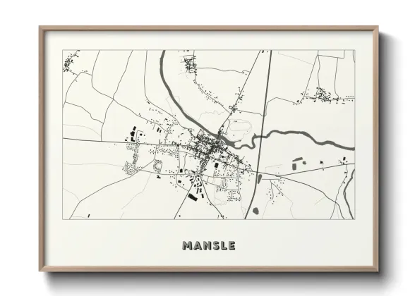 Une affiche de carte sur Mansle