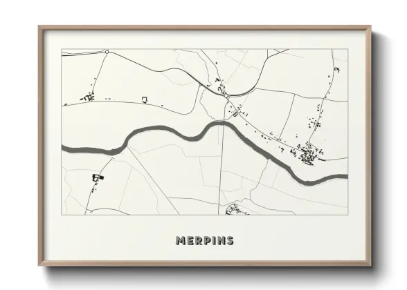 Une affiche de carte sur Merpins