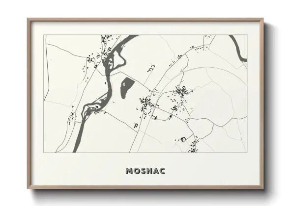 Une affiche de carte sur Mosnac