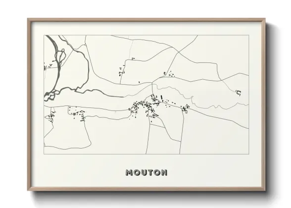 Une affiche de carte sur Mouton