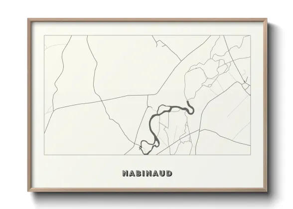 Une affiche de carte sur Nabinaud