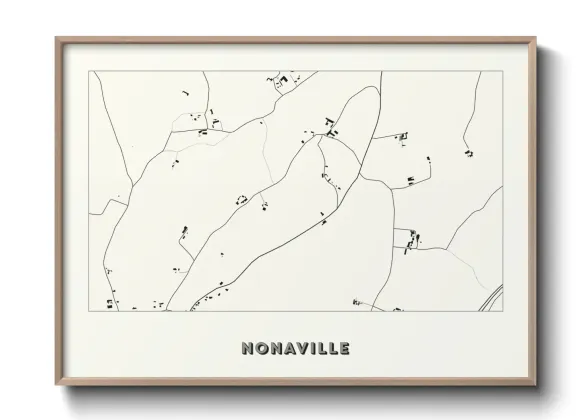 Une affiche de carte sur Nonaville