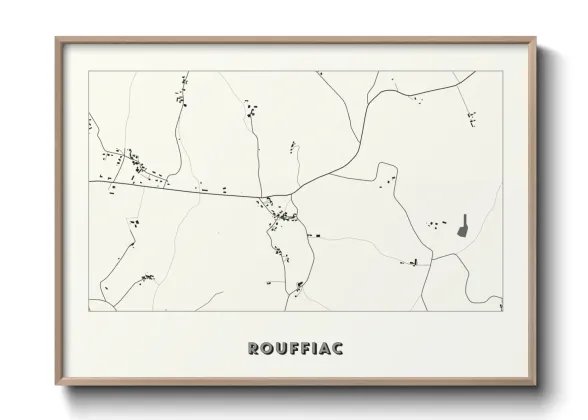 Une affiche de carte sur Rouffiac