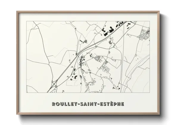 Une affiche de carte sur Roullet-Saint-Estèphe