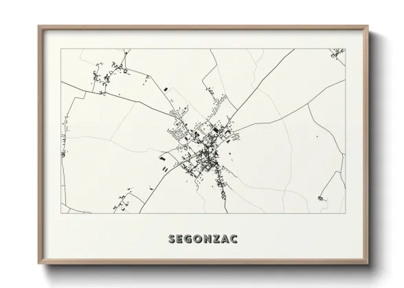 Une affiche de carte sur Segonzac