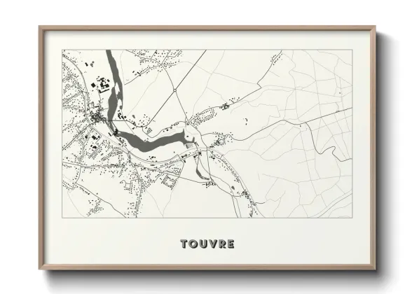 Une affiche de carte sur Touvre