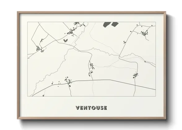 Une affiche de carte sur Ventouse