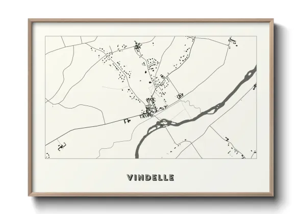Une affiche de carte sur Vindelle