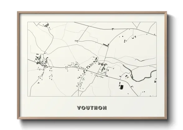 Une affiche de carte sur Vouthon