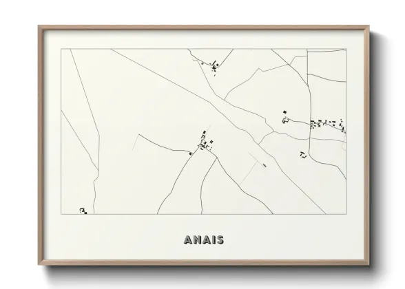 Une affiche de carte sur Anais