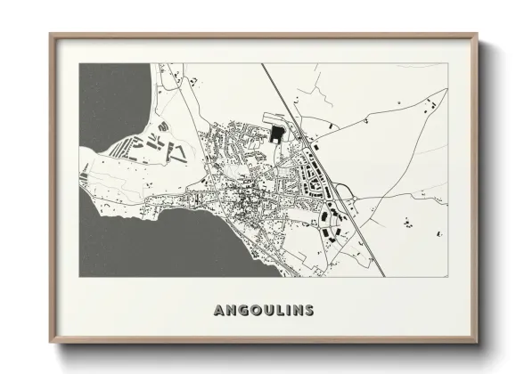 Une affiche de carte sur Angoulins
