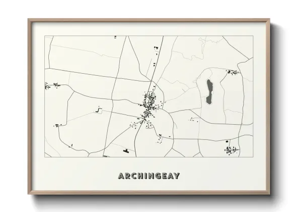 Une affiche de carte sur Archingeay
