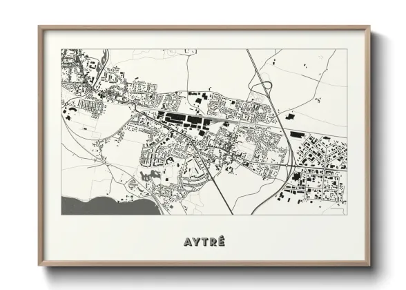 Une affiche de carte sur Aytré