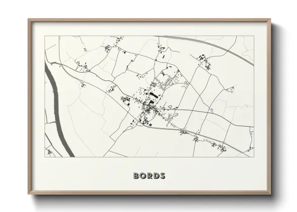 Une affiche de carte sur Bords