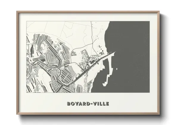 Une affiche de carte sur Boyard-Ville