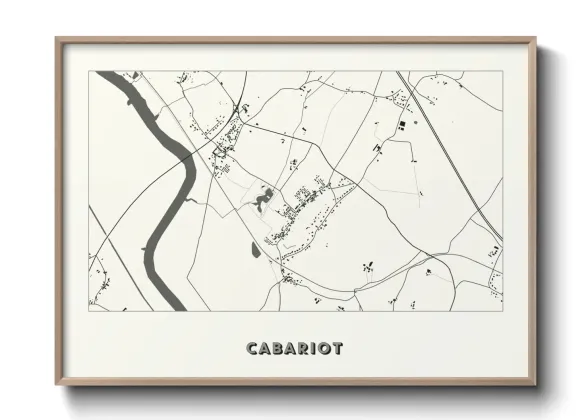 Une affiche de carte sur Cabariot