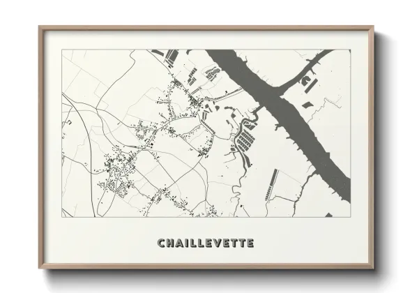 Une affiche de carte sur Chaillevette