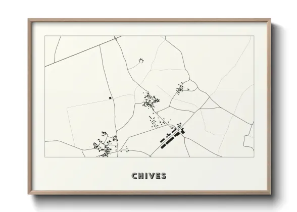Une affiche de carte sur Chives