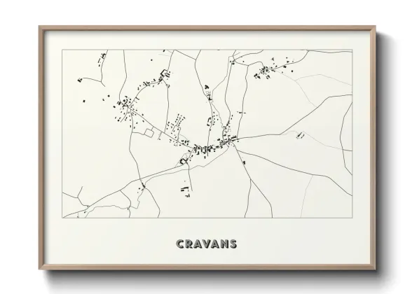 Une affiche de carte sur Cravans