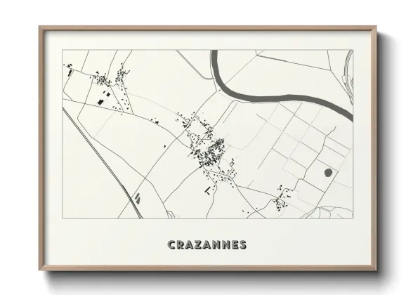 Une affiche de carte sur Crazannes