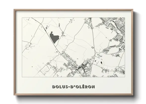 Une affiche de carte sur Dolus-d'Oléron