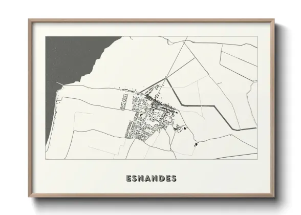 Une affiche de carte sur Esnandes
