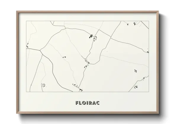 Une affiche de carte sur Floirac