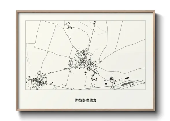Une affiche de carte sur Forges