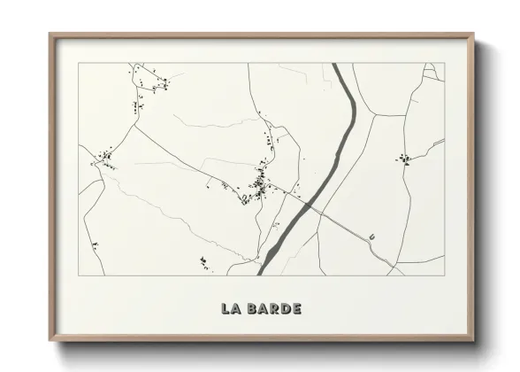 Une affiche de carte sur La Barde