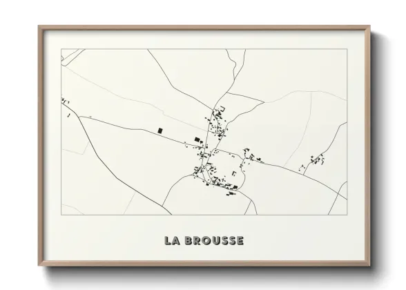 Une affiche de carte sur La Brousse