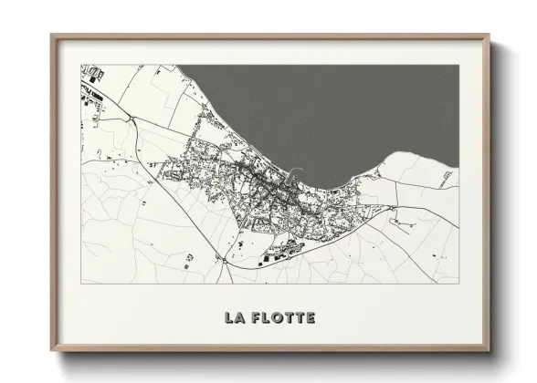 Une affiche de carte sur La Flotte