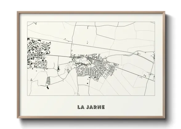 Une affiche de carte sur La Jarne