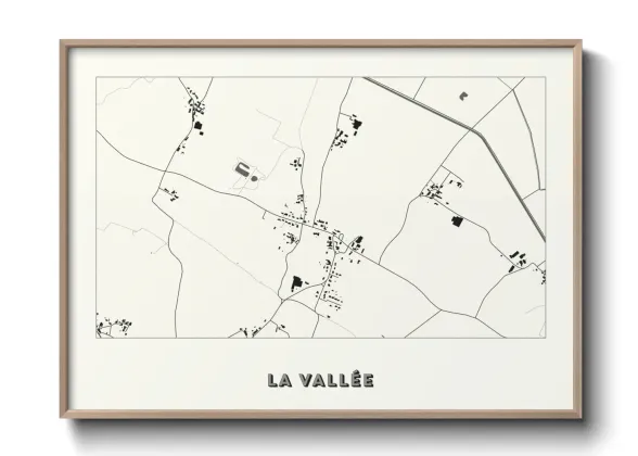Une affiche de carte sur La Vallée