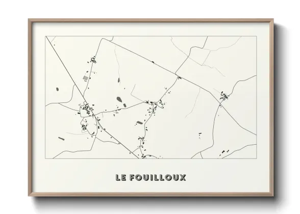 Une affiche de carte sur Le Fouilloux