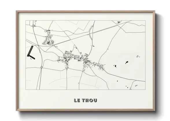 Une affiche de carte sur Le Thou