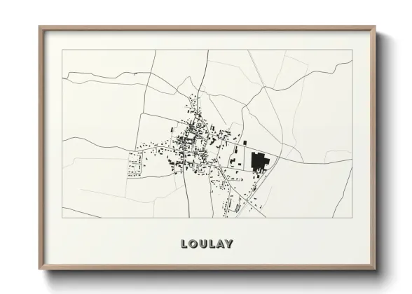 Une affiche de carte sur Loulay