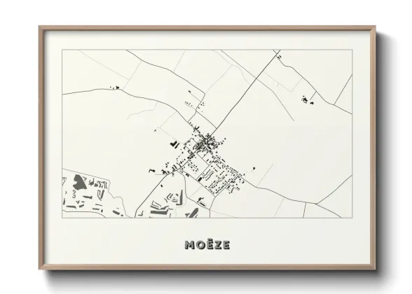 Une affiche de carte sur Moëze