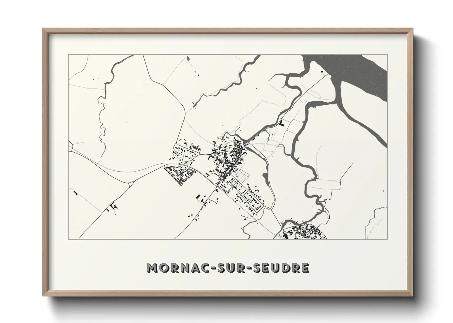 Un poster carteMornac-sur-Seudre