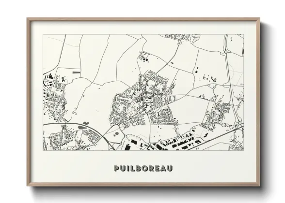 Une affiche de carte sur Puilboreau
