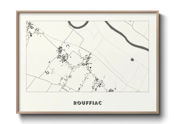 Une affiche de carte sur Rouffiac