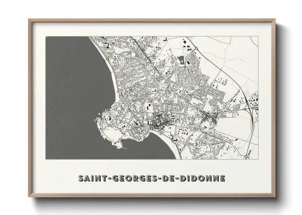 Une affiche de carte sur Saint-Georges-de-Didonne