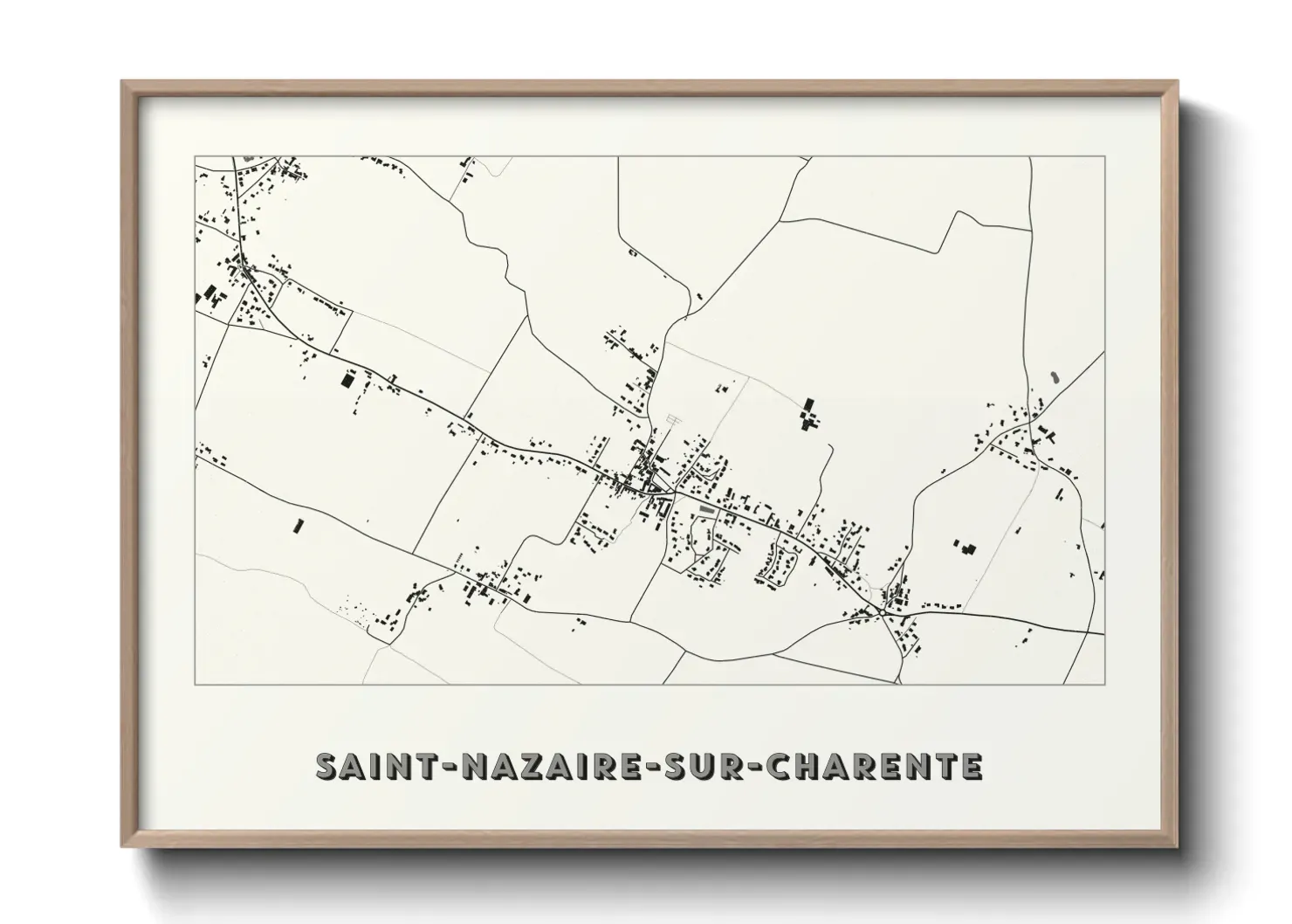 Un poster carteSaint-Nazaire-sur-Charente